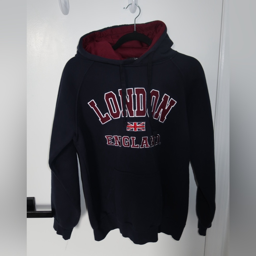 London England Hoodie with Embroidered Union Jack
FREE SHIPPING ★